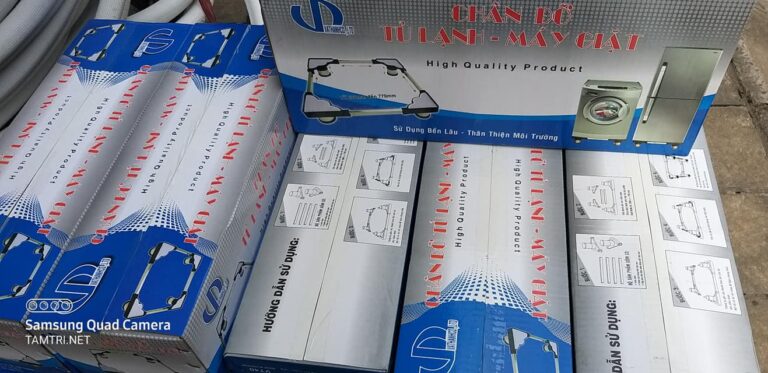 Chân đỡ tủ lạnh-máy giặt inox