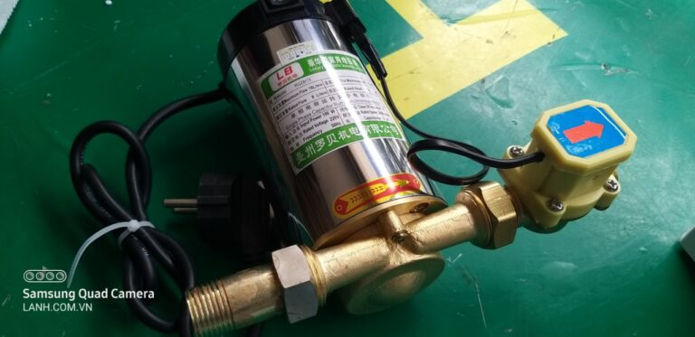 Bơm tăng áp suất nước kiểu piston (trợ lực máy giặt)